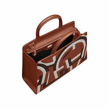 Load image into Gallery viewer, CYBILL ASSEMBLAGGIO HANDBAG M | DARK COGNAC