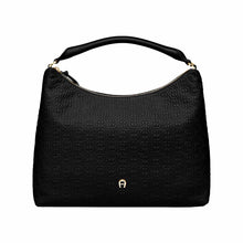 Load image into Gallery viewer, ZITA LOGO HOBO BAG M | BLACK