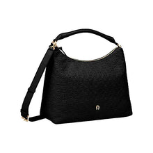 Load image into Gallery viewer, ZITA LOGO HOBO BAG M | BLACK