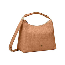 Load image into Gallery viewer, ZITA LOGO HOBO BAG M | PECAN BROWN