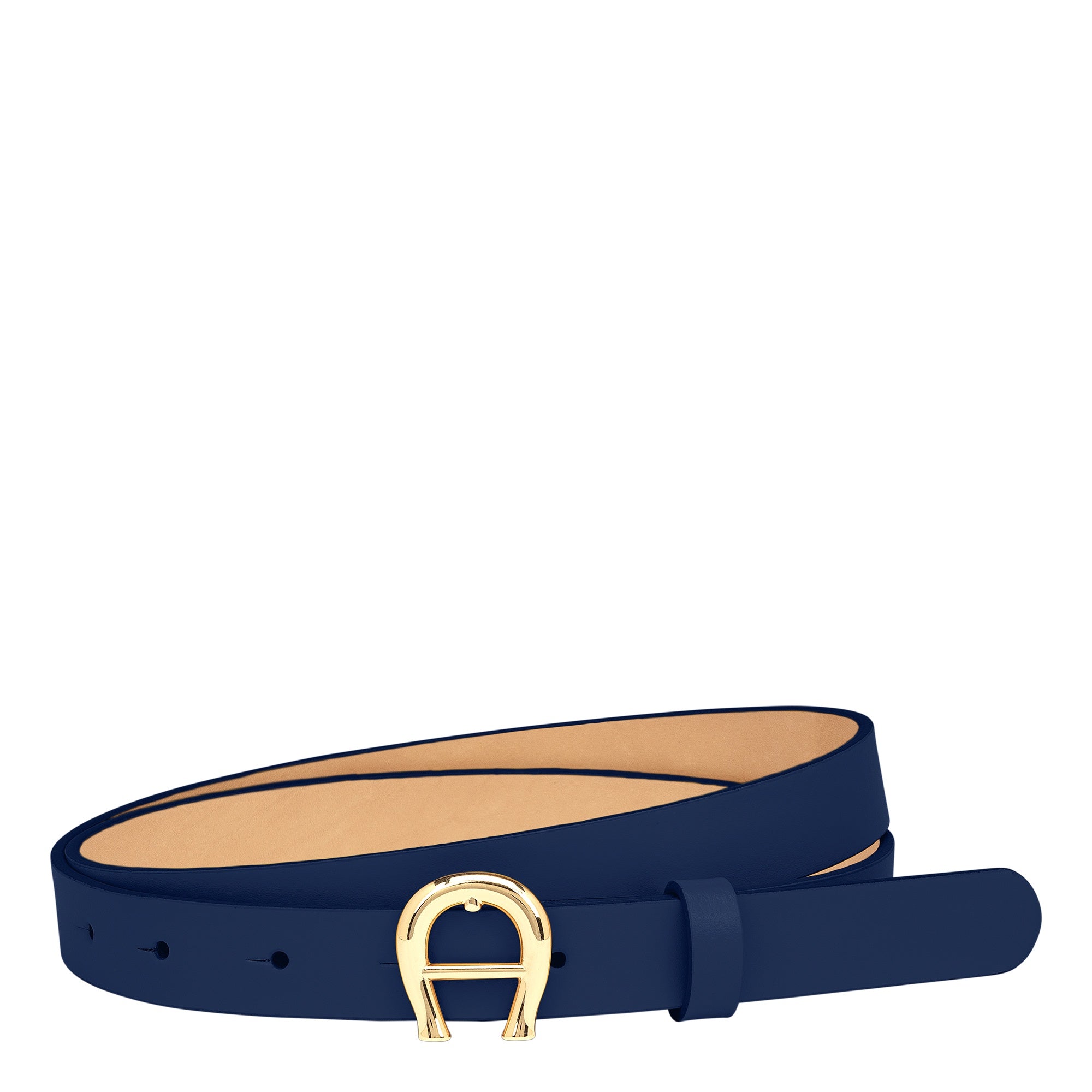 LOGO BELT 2CM LUXE BLUE Etienne AIGNER