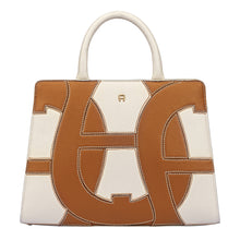 Load image into Gallery viewer, CYBILL EDGE TO EDGE HANDBAG M | PEARL WHITE - AIGNER