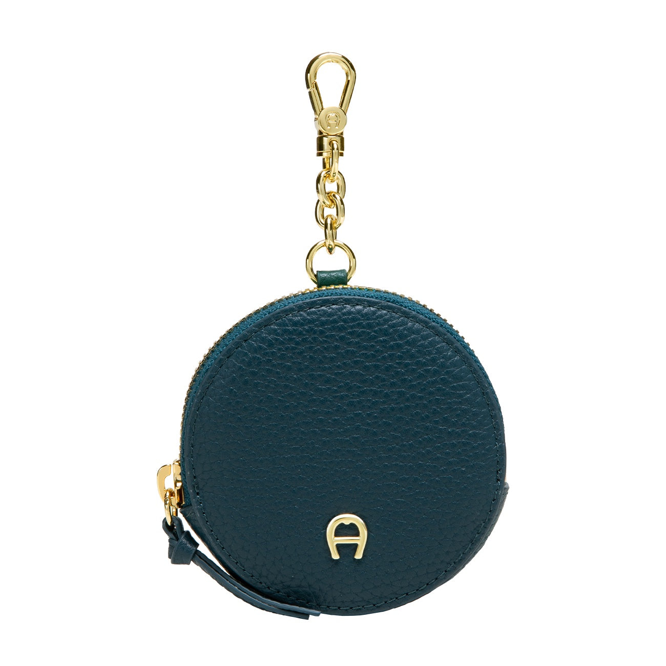 FASHION CIRCLE COIN PURSE KEYCHAIN OCEANIC BLUE Etienne AIGNER