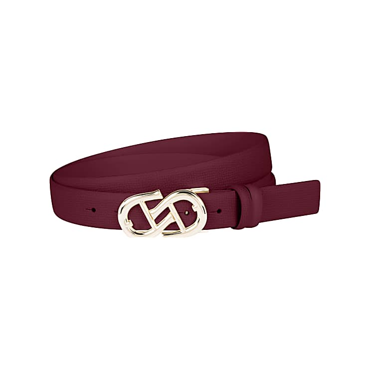 LOGO GURTEL 3CM | BURGUNDY