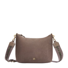 Load image into Gallery viewer, ZITA SUEDE SHOULDER BAG S | COAL BROWN
