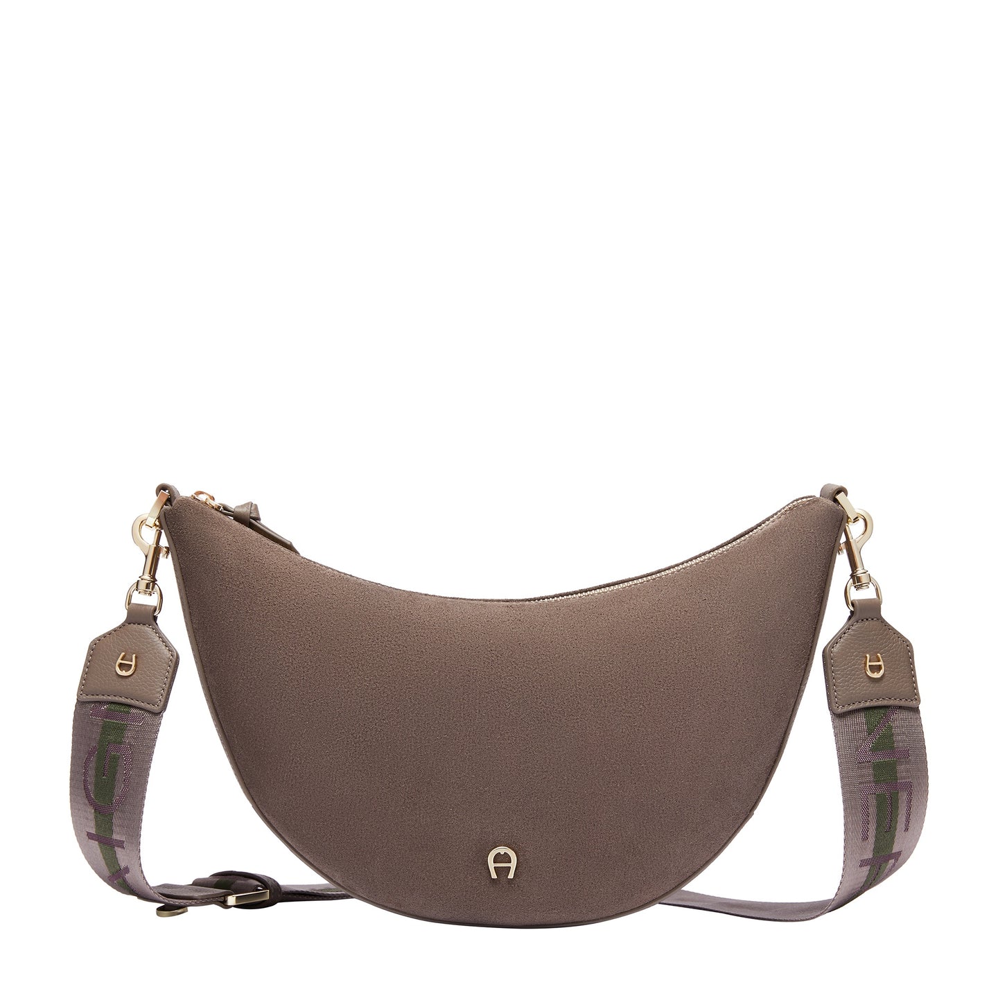 ZITA SUEDE SHOULDER BAG M | COAL BROWN