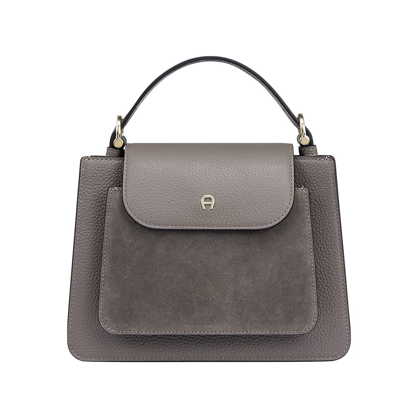 DELIA SUEDE HANDBAG S | COAL BROWN