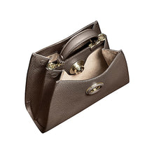 Load image into Gallery viewer, TRIA HANDBAG M | COAL BROWN - AIGNER
