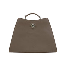 Load image into Gallery viewer, TRIA HANDBAG L | COAL BROWN - AIGNER
