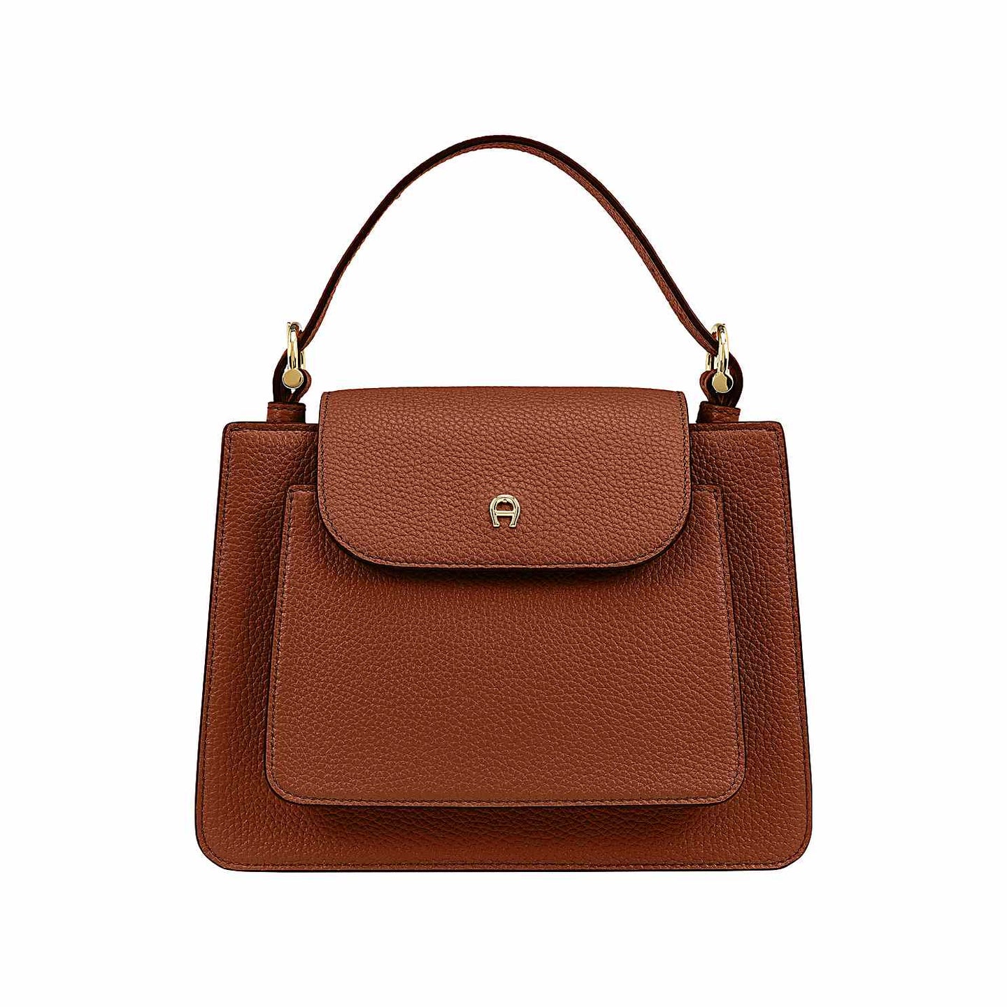 DELIA HANDBAG S | DARK COGNAC