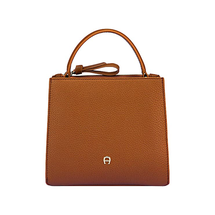 VIKA HANDBAG S | COGNAC BROWN