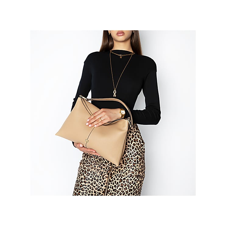 SAVANNAH HOBO BAG M TRENCH BEIGE – Etienne AIGNER