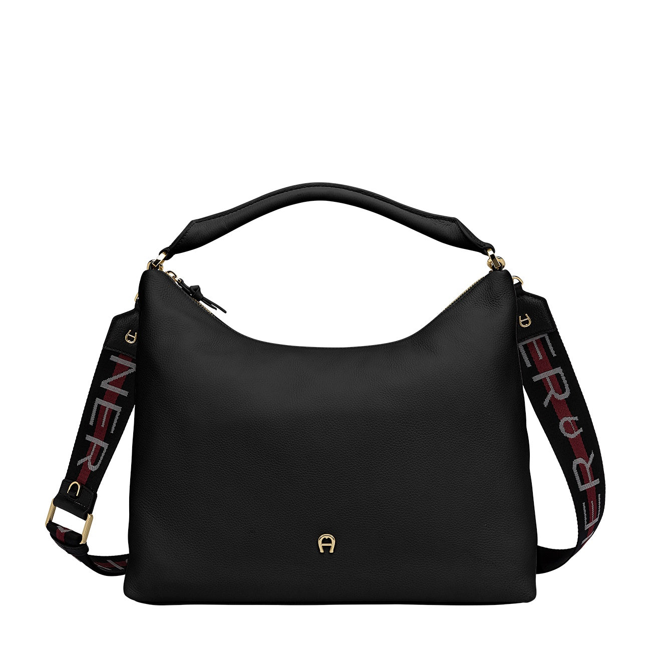 ZITA HOBO BAG M | BLACK COLORED