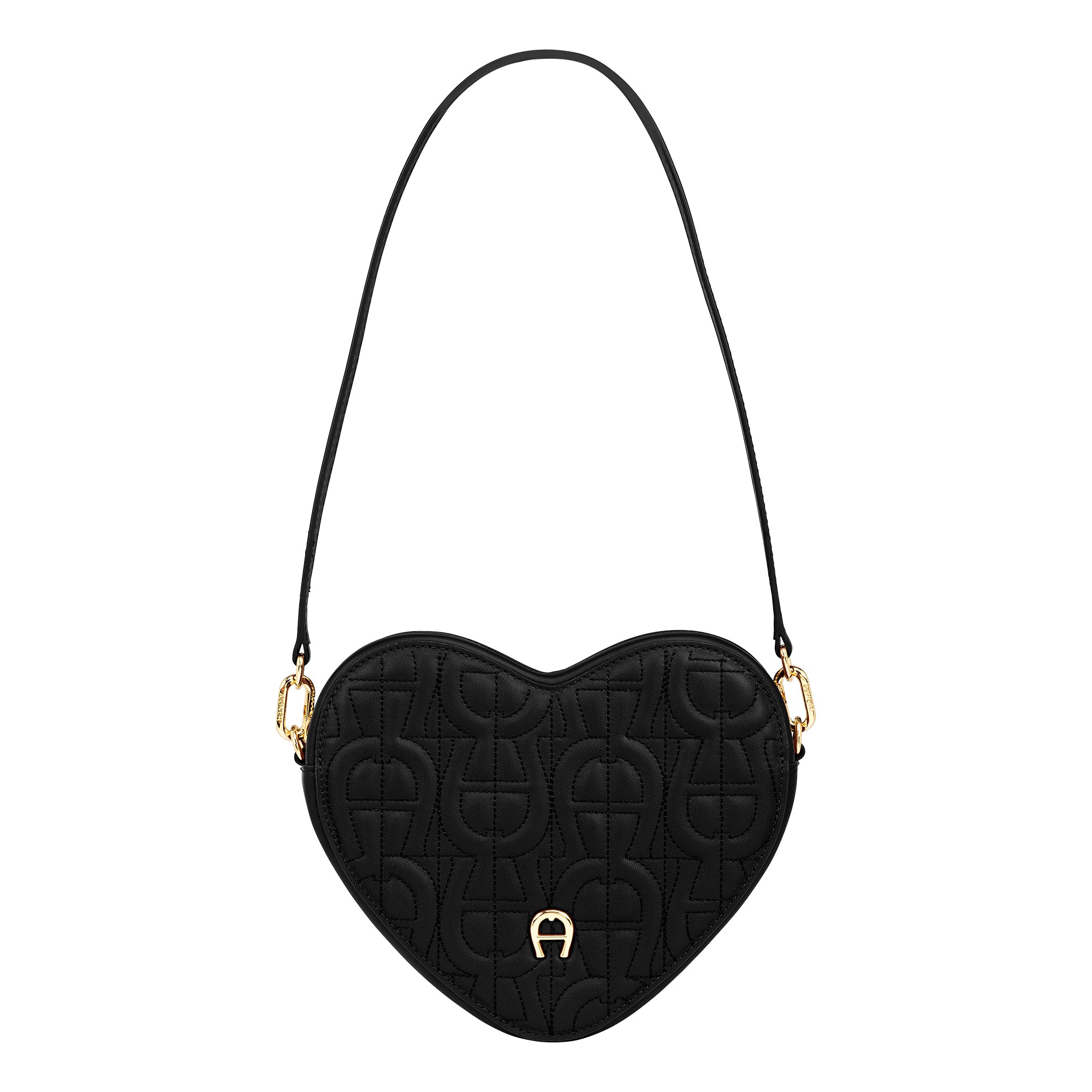 HEART POUCH BLACK