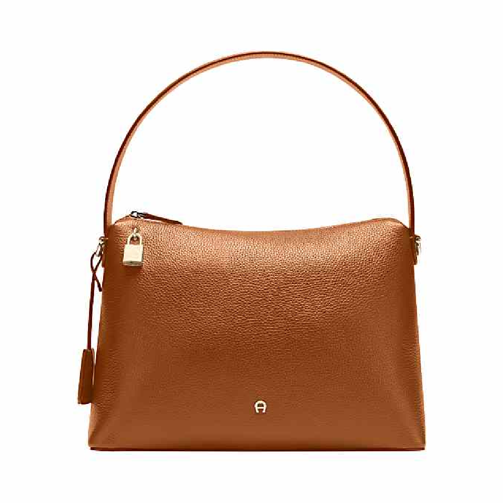 DELIA HOBO BAG M | COGNAC BROWN 0035