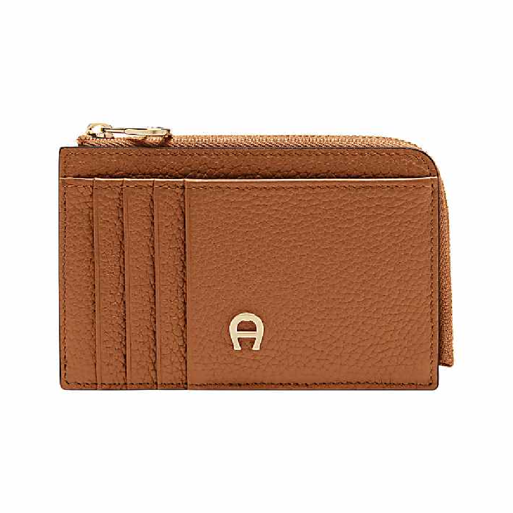 DELIA CARD CASE | COGNAC BROWN