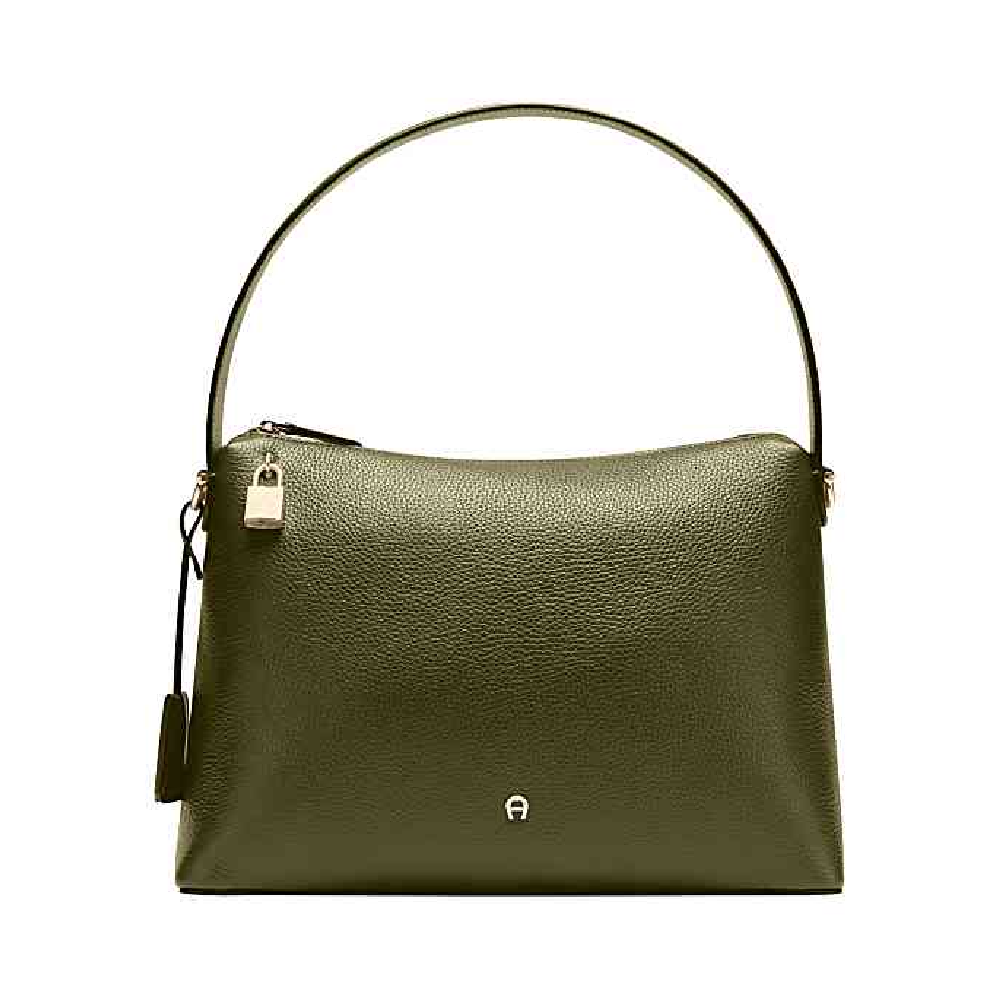 DELIA HOBO BAG M | DARK OLIVE