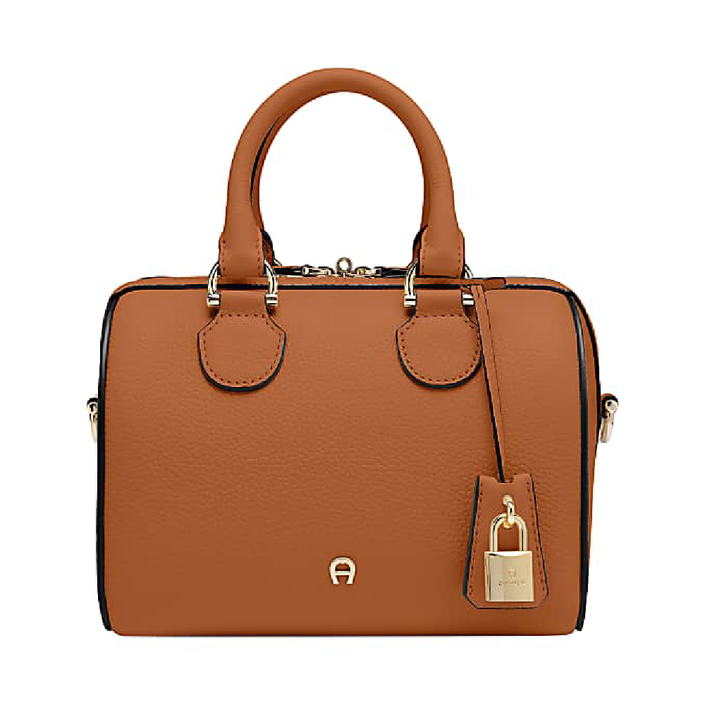 DELIA HANDBAG XS | COGNAC BROWN