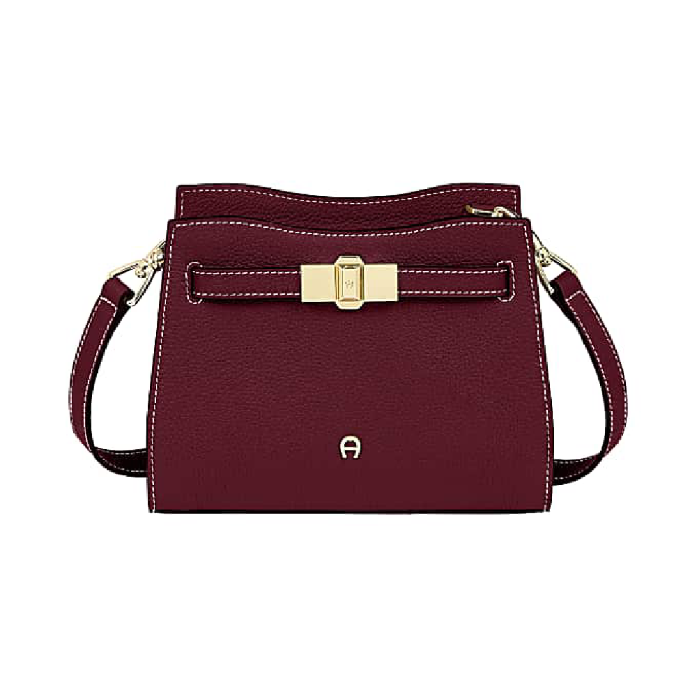 FARAH SHOULDER BAG S | BURGUNDY