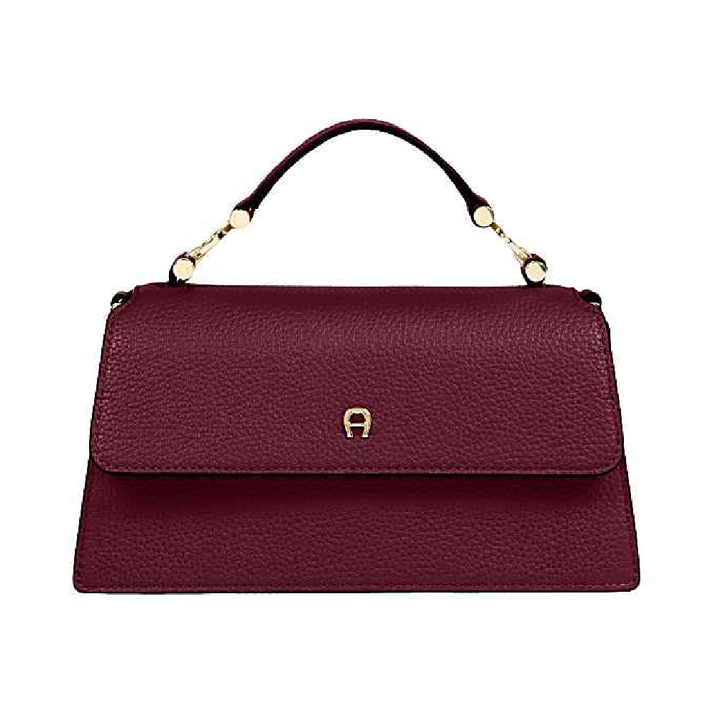 DELIA SHOULDER BAG S | BURGUNDY