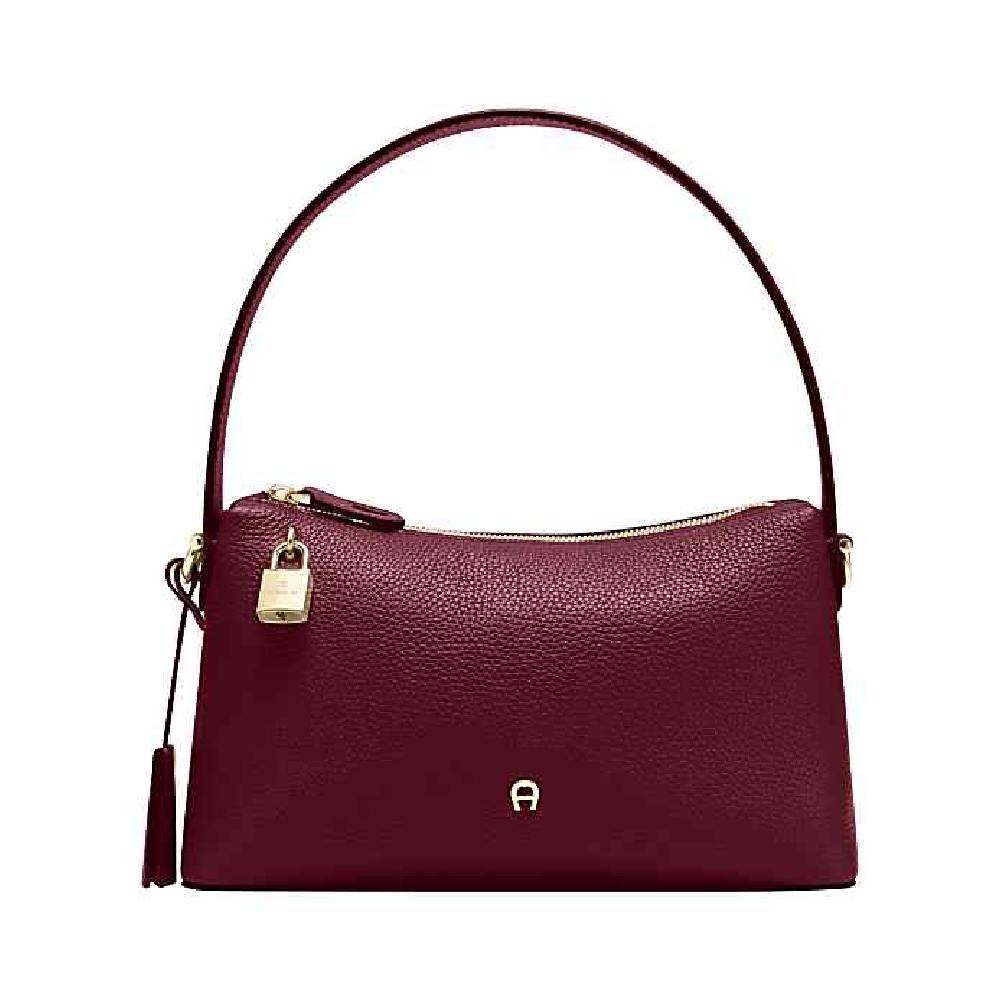 DELIA HOBO BAG S  | BURGUNDY