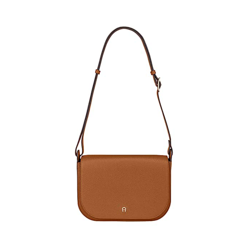 PURA SHOULDER BAG M |  COGNAC BROWN