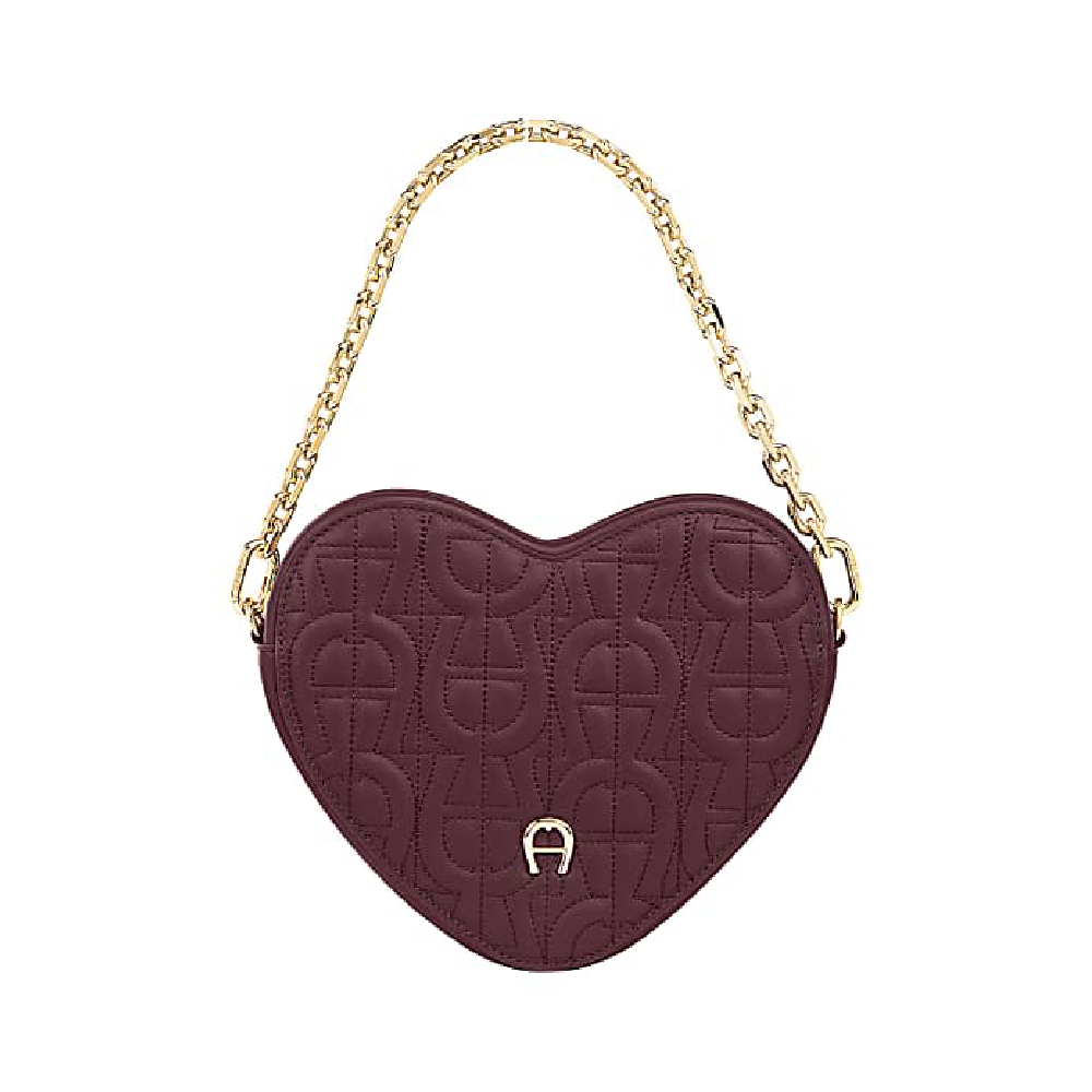 HEART POUCH | PORT RED