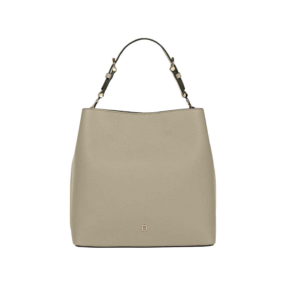 DELIA HOBO BAG M | ALPACA BEIGE