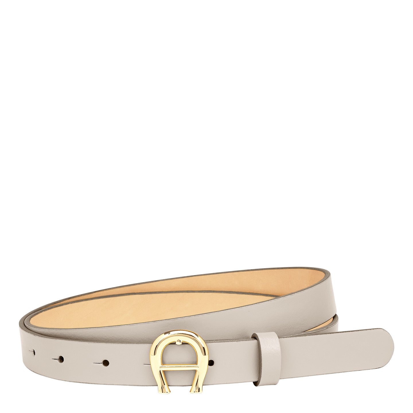 LOGO BELT 2CM | PEARL WHITE