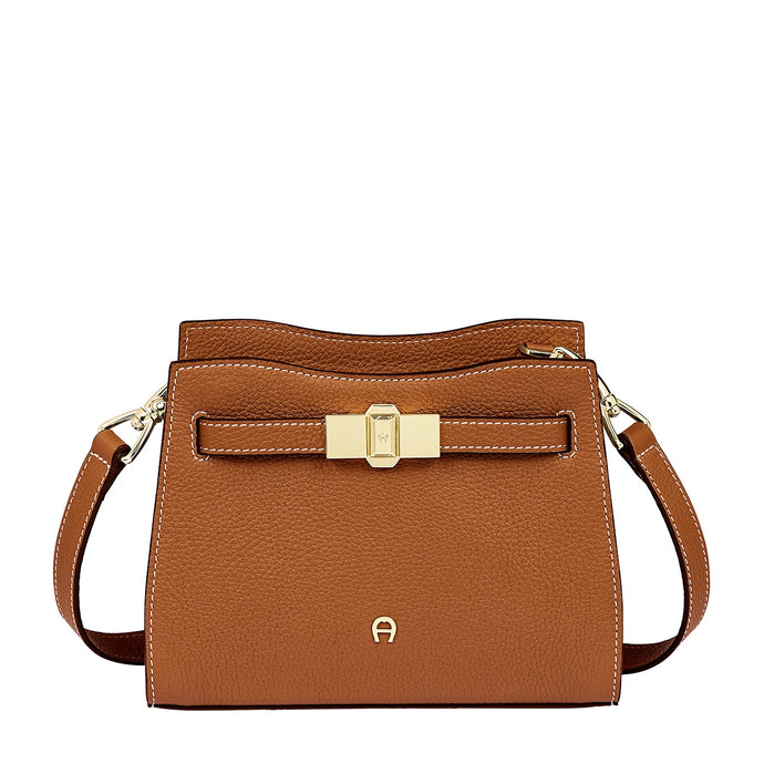 FARAH SHOULDER BAG S | COGNAC BROWN - AIGNER