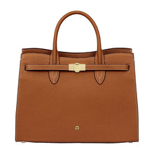 Load image into Gallery viewer, FARAH HANDBAG L | COGNAC BROWN - AIGNER
