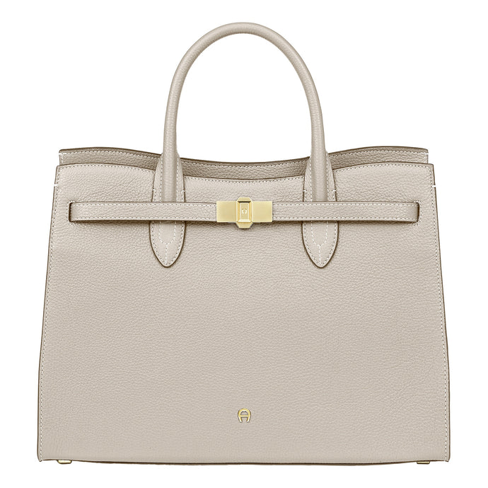 FARAH HANDBAG L | PEARL WHITE - AIGNER