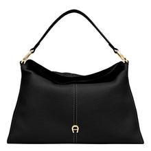 Load image into Gallery viewer, SAVANNAH HOBO BAG M | BLACK - AIGNER
