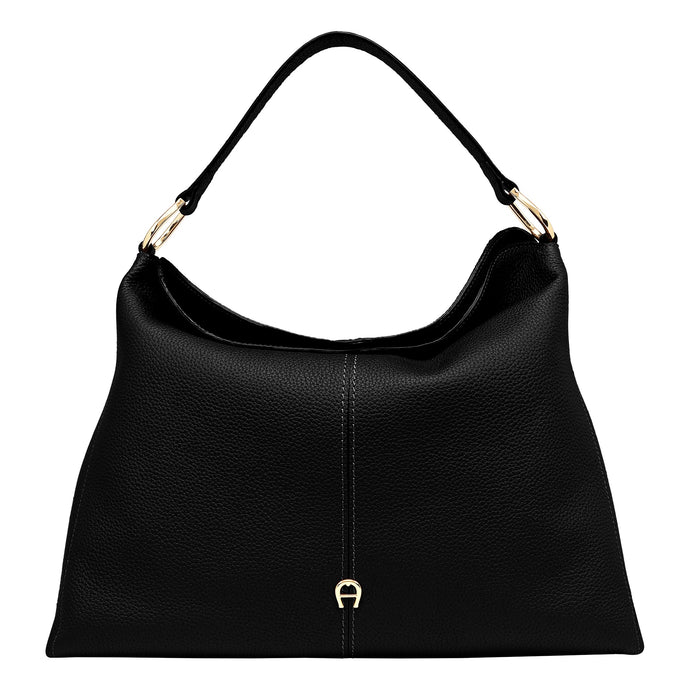 SAVANNAH HOBO BAG L | BLACK - AIGNER