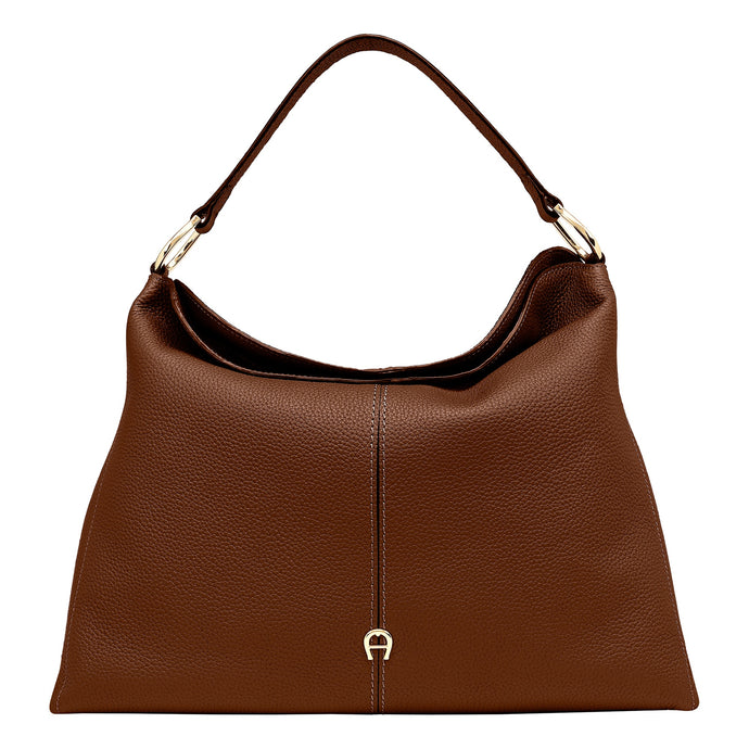 SAVANNAH HOBO BAG L | WALNUT BROWN - AIGNER