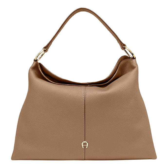 SAVANNAH HOBO BAG L | WARM TAUPE - AIGNER