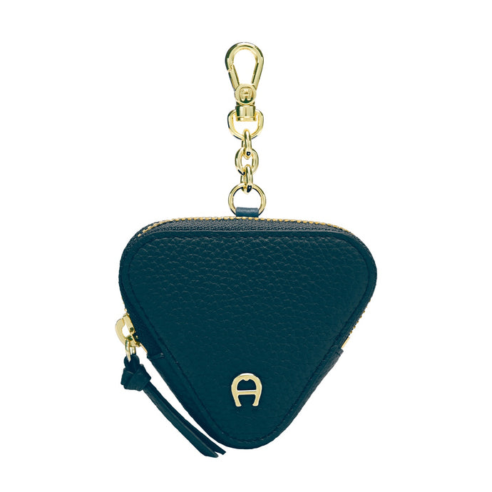 FASHION TRIANGLE COIN PURSE KEYCHAIN | OCEANIC BLUE - AIGNER