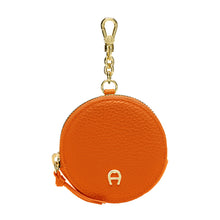 Load image into Gallery viewer, FASHION CIRCLE COIN PURSE KEYCHAIN | ELEMENT ORANGE
